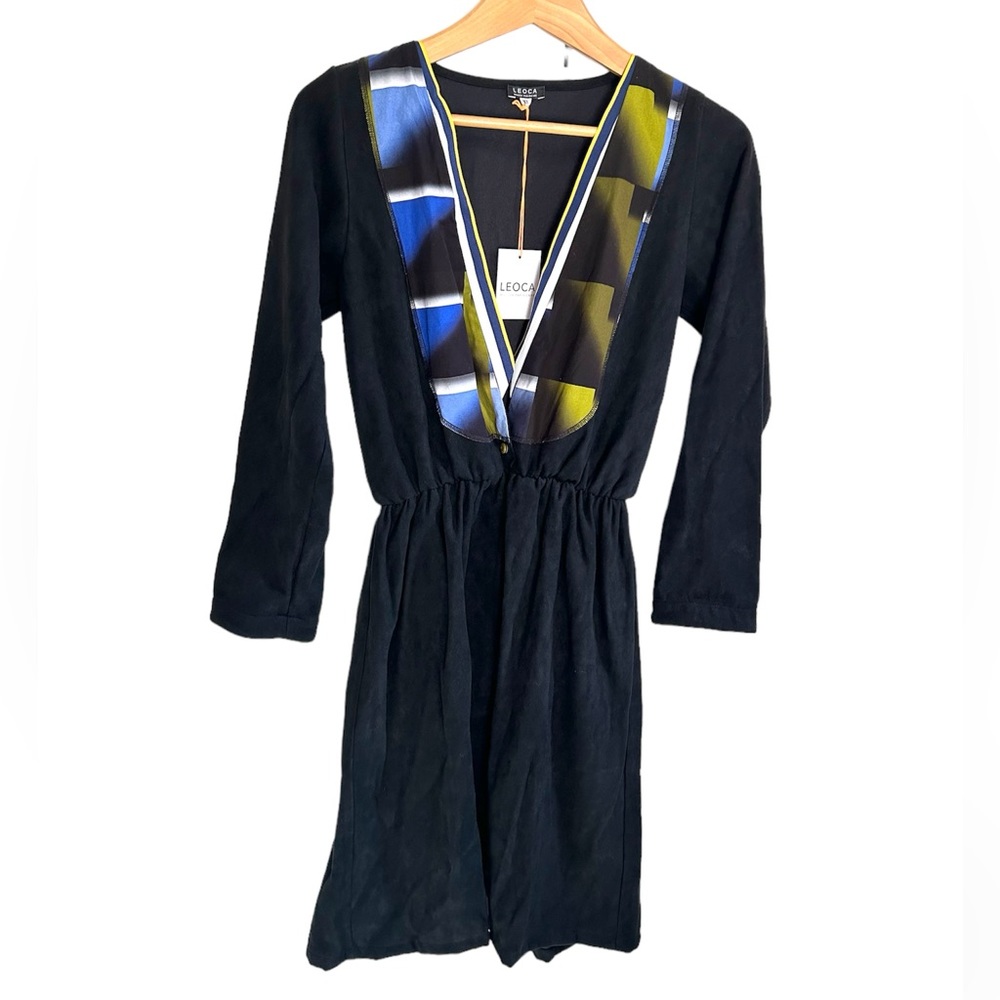 RARE Leoca Maison Parisienne boutique v-neck dress, size xs, NWT